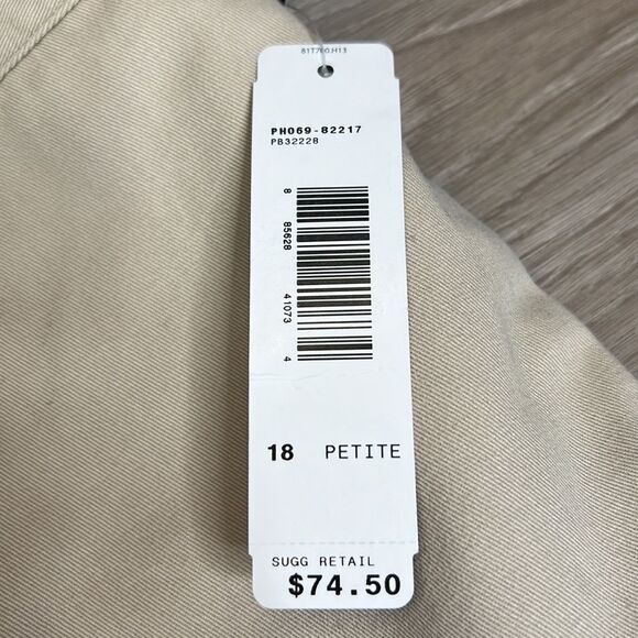 NWT Pendleton Khaki Pants Size 18 Petite - Picture 6 of 9